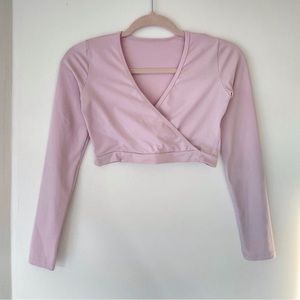 Baby pink wrap top 🌸